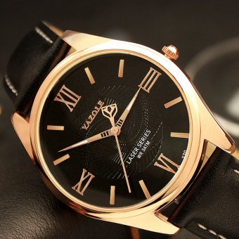 YAZOLE Top Luxury Brand Watch Men Watches Business Male Quartz Wristwatches Waterproof Quartz-watch YZL370H-Black - intl  