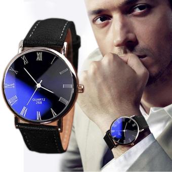 YBC Men Luxury Fashion Waterproof Leather Quartz Manual Watches - intl  