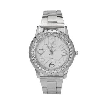 Yika Lovers Fashion Genuine Luxury Famous Brand Quartz Watch (Silver)  