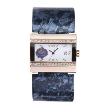 YJJZB Premium women's brand quartz watch waterproof watch (Blue)  