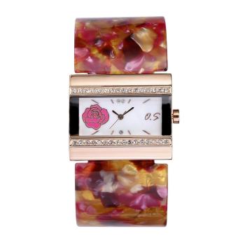 YJJZB Premium women's brand quartz watch waterproof watch (Red)  