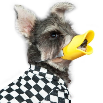 Gambar yooc Dog Mouth Cover For Anti Bite Duck Mouth Pattern SiliconeMuzzle Mask, Medium Size   intl