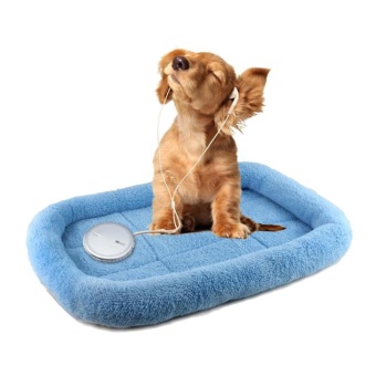 Gambar yooc Pet Indoor Padded Bolster House Bed Sleeping Cushion PetFleece Crate Bed 15.7x10.7x2.5 Inch For Cats And Small Dogs   intl