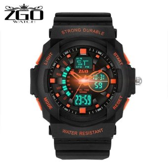 ZGO Brand LED Digital Watch Sports Watches For Men Electronic 50MWaterproof Clock Climbing Swim Outdoor High Quality Movement - intl  