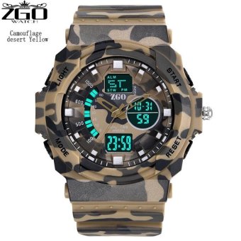 ZGO LED Digital Watch Men Military Luxury Sports Watches For MenElectronic S-Shock Clock Climbing Outdoor High Quality Movement - intl  