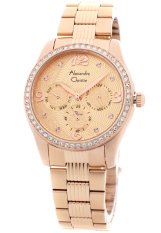 Alexandre Christie 2529BF Rosegold - Jam Tangan Wanita - Stainless Steel