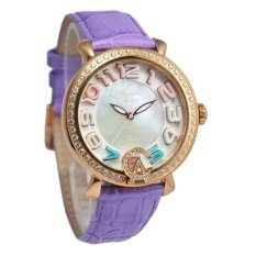 Alexandre Christie - Jam Tangan Wanita - Strap Kulit - Ungu - AC4391
