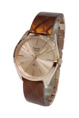 Alexandre Christie Pasion 2533LHBRGLNOR Rose Gold Jam Tangan Wanita Cokelat