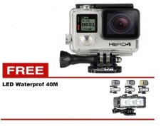 Gop Pro Hero 4 Silver Free LED Waterproof 40M