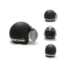 Jpn Helm Bogo Retro Jpn Arc Klasik Hitam Sni + Kaca Bogo Ori