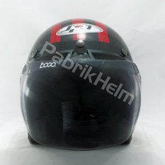 JPN Helm Retro Club AC Milan Hitam - Merah