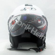 JPN Helm Retro RP06 Glossy Kaca Pilot Putih