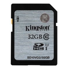 Kingston SDHC Secure Digital High Capacity 32GB Class 10 45MB/s SD Memory Card for Digital Camera DSLR Canon, Nikon, Sony - Black
