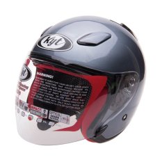 KYT Helm Motor DJ Maru All Grey size M