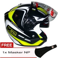 ... NHK Gladiator K2 Putih Kuning Hitam Gratis Masker NP