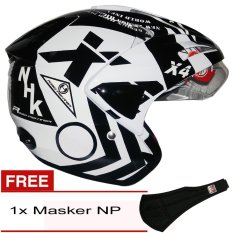 NHK Predator X4 (Putih Hitam) + Gratis Masker NP