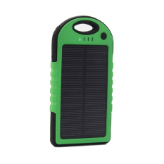 Power Bank Solar - Powerbank Sollar Cell Tenaga Matahari Dual USB - Hijau