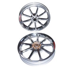 Power Velg Pelek Racing Tapak Lebar Sun Mio Soul 110 Palang 9 Chrome