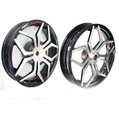 Power Velg Racing Lebar PCX 150 Palang 5 Star Hitam Chrome