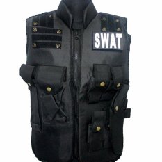 SWAT Rompi Vest Motor Touring Tour Biker Bike Body Protector Airsoft Tactical Military - Hitam